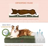 EHEYCIGA Orthopedic Dog Bed XXL Removable Washable Cover Dark Green 127x91x10cm view 3