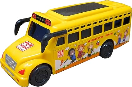 Akrobo Friction Toy with Light & Music (School Bus)