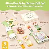 hahaland Newborn Gift Set Woodland Blanket Cloth Book Rattles 0-6M view 2