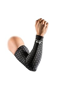 McDavid 6579 uCool Compression Arm Sleeves Cooling Arm Compression Sleeves with 50+ UV Sun Protection for Running