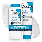 CeraVe Hydrating Anti Dandruff Shampoo and Conditioner Set, Pyrithione Zinc Dandruff Treatment With Ceramides, Hyaluronic Acid & Niacinamide, Helps Elimanate Flakes & Reduce Itchy Scalp
