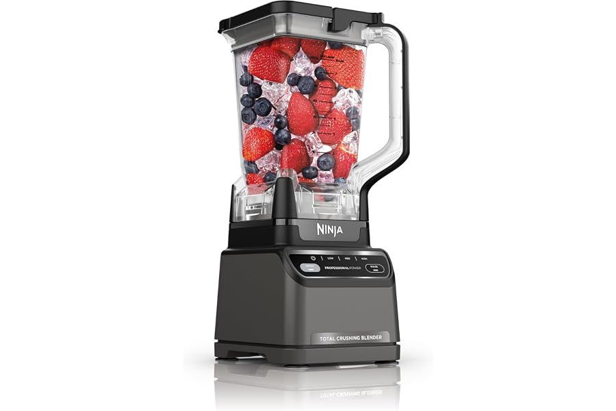 Ninja Professional Blender 2.0 | Smoothie Maker, Drink Mixer, Grinder, Ice Crusher | Total Crushing Technology, Auto-iQ Progr Book