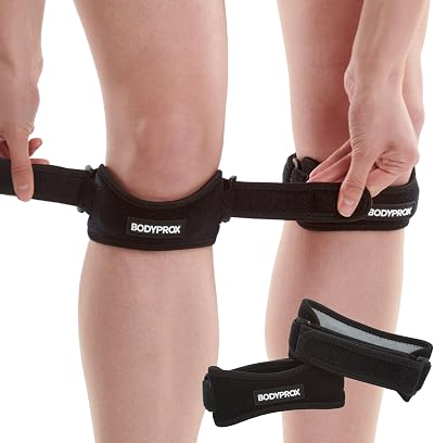 Bodyprox Patella Tendon Knee Strap 2 Pack – Adjustable Support Brace