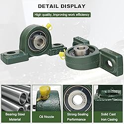 SACKORANGE 2 Pack UCP201-8 Pillow Block Bearing