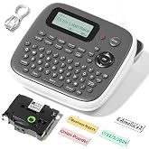 VolenGo Label Maker Machine with-Tape, Label Maker Waterproof-Labels 12mm | D210s Laminated Labeler Machine, Multi Icons Borders &amp; One-Touch Keys, Labelmaker for Home Use / School Office Supplies
