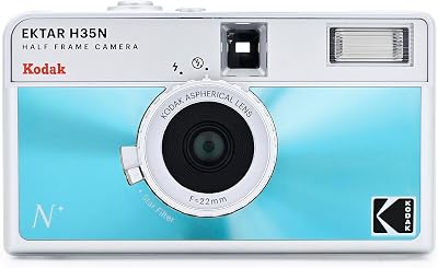 Kodak EKTAR H35N Half Frame Film Camera 35mm Focus-Free Bulb Star Filter