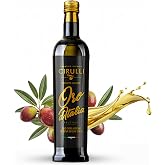 Cirulli Italian Extra Virgin Olive Oil, Cold Pressed EVOO, 25.4 fl oz | Coratina Olives from Puglia, First Cold Pressed, Unfiltered, Dark Glass Bottle, Everyday Size