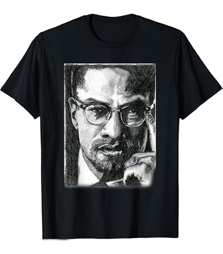 martin harriette malcom c lip art Black History Malcolm Harriet Maya & Frederick Men's Crewneck Short Sleeve Back Print T-shirt Dream Like Martin Lead Like