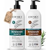 Rosemary Biotin Shampoo and Conditioner Set for Stronger, Thicker Hair | Pure Rosemary Oil Shampoo Set with Biotin for Thinning Hair, Anti-Hair Loss Botanical Formula, Women &amp; Men, 16 floz Each