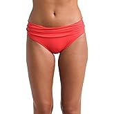 Island Goddess Shirred Band Hipster Bikini Swimsuit Bottom