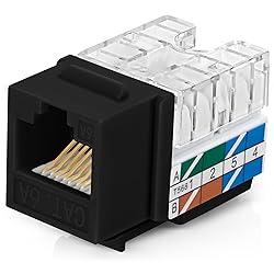 Everest Media Solutions 90° Angled CAT6A Keystone