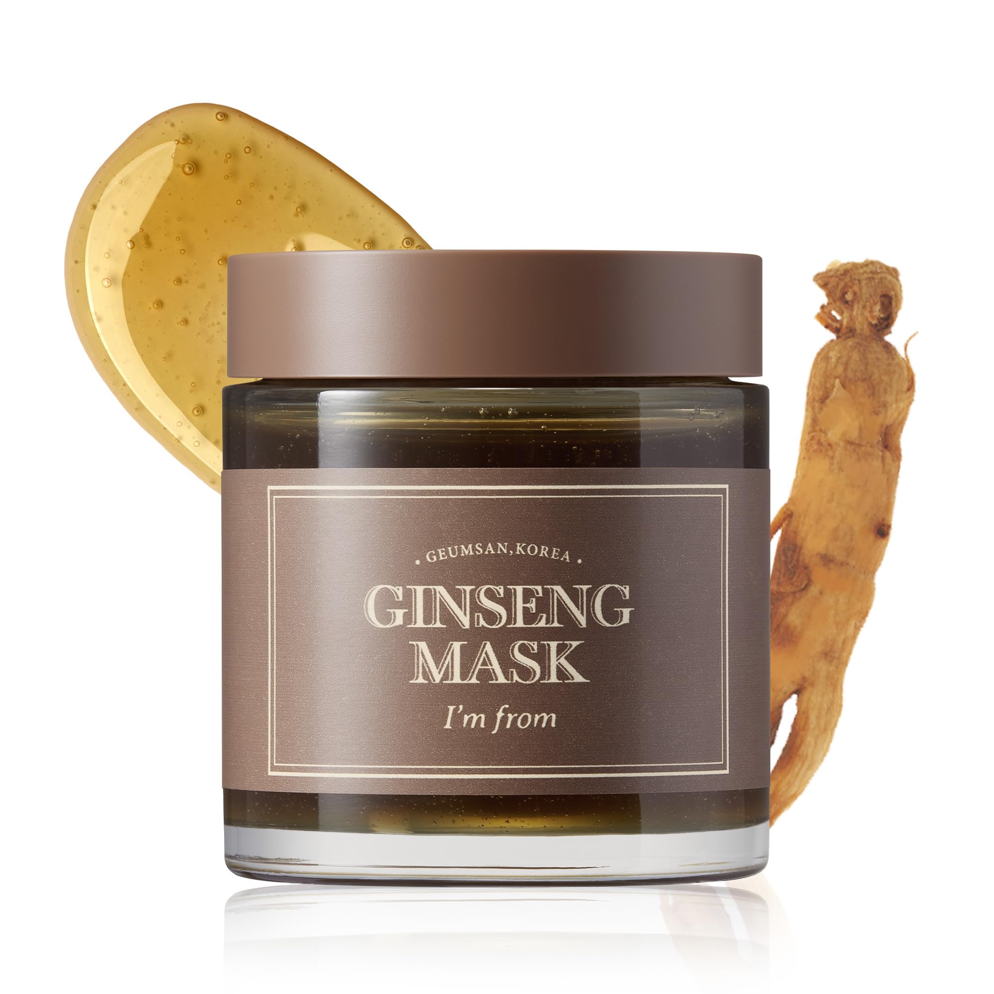 I'm from | Ginseng Mask, detox, elasticity, prevent fine lines, 3.97% ginseng extract, 120g, 4.23oz