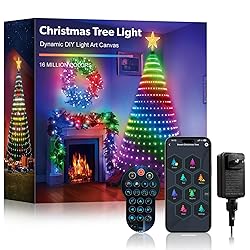 Super RGB 7Ft Smart Christmas Tree Lights, 400 LEDs