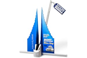 SAND SHARK SANDSHARKANCHOR.COM SandShark Premium Fluke Anchor-Retractable Shaft Easy Storage-Aluminum Pontoon Boat Anchor, Jet Ski Anchor. Boats<30 ft. Sand Anchor for Boat, Boat Anchor.