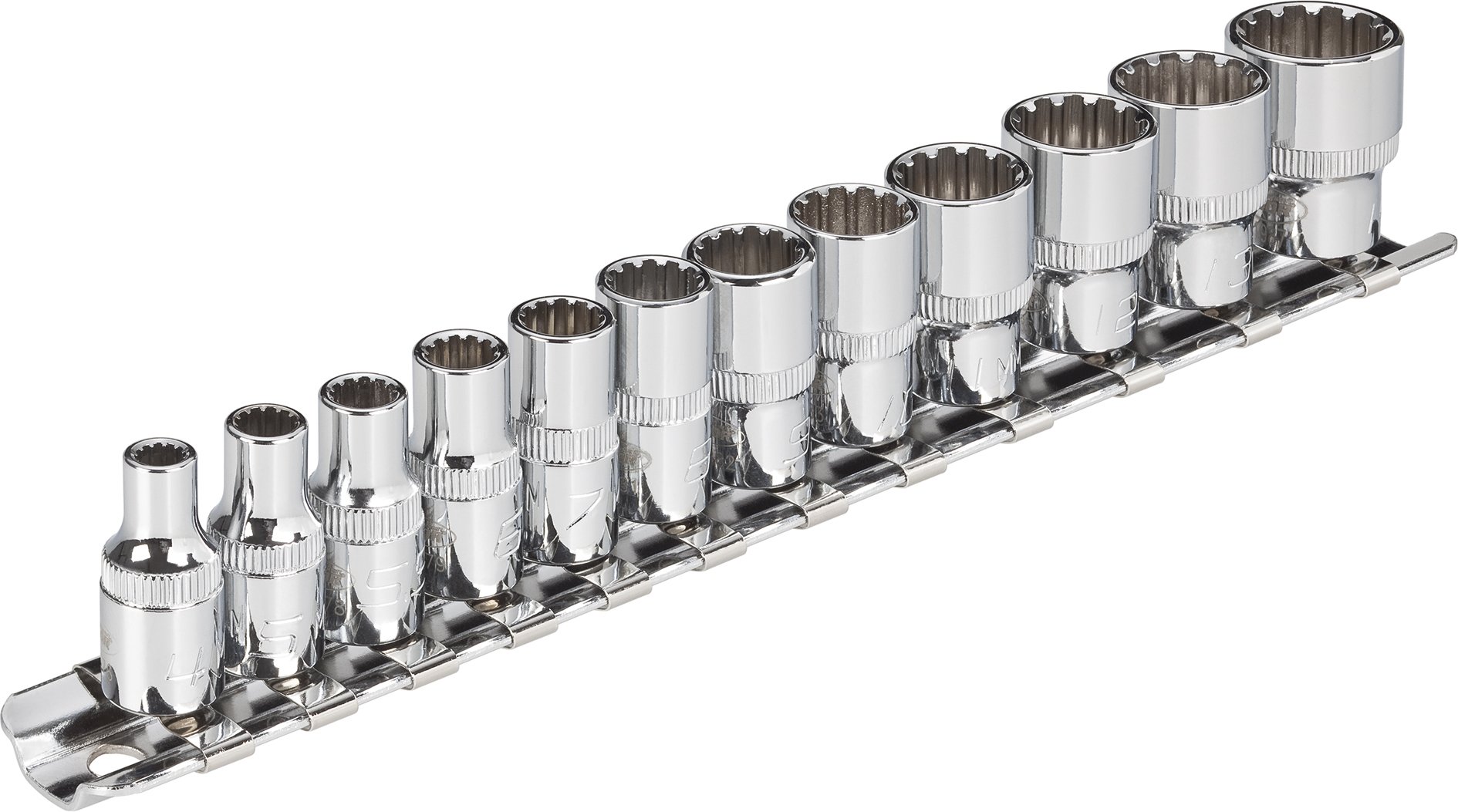 Vigor V1897 Socket Set with Multi-Purpose Profile, 1/4"
