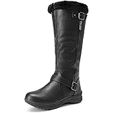 DREAM PAIRS Women's Knee High Boots Thick Faux Fur Lined Winter Snow Warm Boots with Zipper