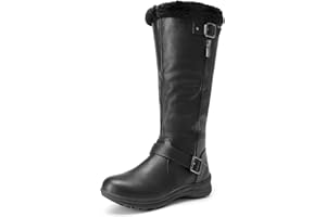 DREAM PAIRS Women's Knee High Boots Thick Faux Fur Lined Winter Snow Warm Boots with Zipper
