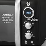 Swan Retro LED Digital Microwave 20L 800W 6 Power Levels view 3