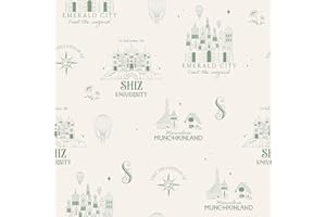 RoomMates Wicked Land of Oz Peel and Stick Wallpaper, RMWS1308