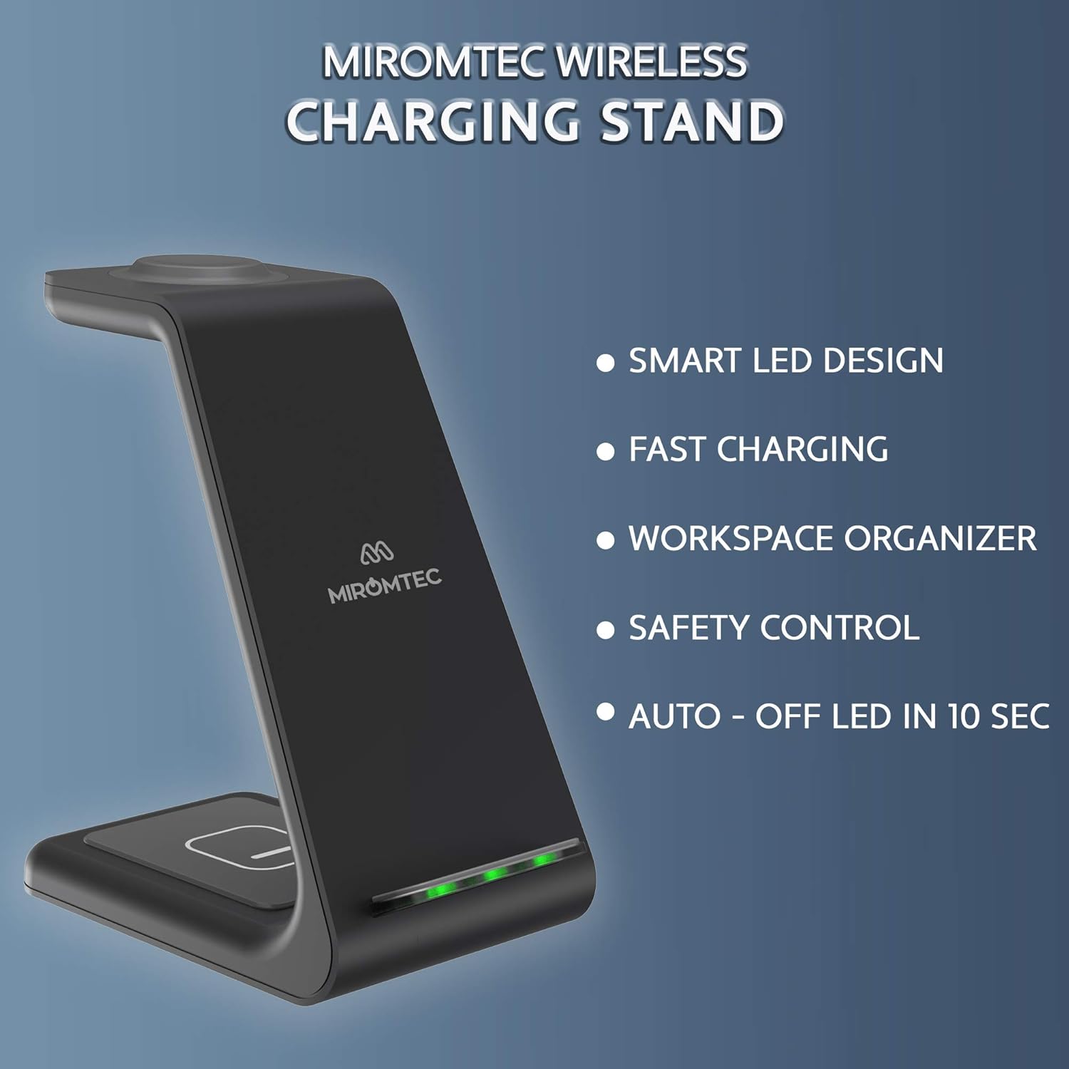 3 in 1 Wireless Charging Station for Multiple Devices - Qi Certified Charger Dock - Compatible with Apple Watch Charger 6,5,4,3,2 & AirPods Pro, iPhone 12 11 Pro Max Xs X Xr 8 (with QC 3.0 Adapter): Electronics