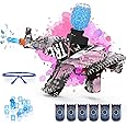 Electric Gel Ball Blaster, Automatic Splatter Ball Blaster Toys with Goggles, Rechargeable Gel Ball Splatter Toy for Shooting Team Game Outdoor Activities Party Favor for 14 Age Up (Pink)