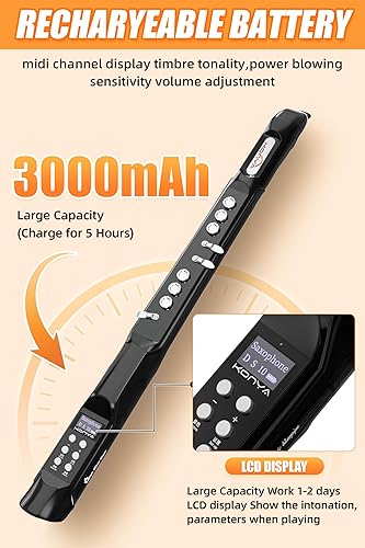 thumbnail image 2 of Digital Saxophone With 13 Tones Bluetooth Midi Digital Wind Instrument - Electronic Saxophone With 13 Tones & Bluetooth Saxophone For Beginners Adult 2 of 14