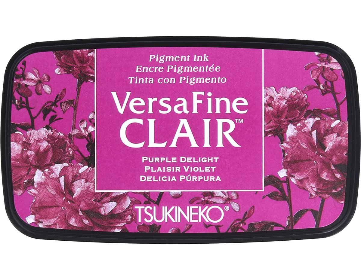 Tsukineko Delight Versafine Clair Ink Pad, Synthetic Material, Purple, 5.6 x 9.7 x 2.3 cm — image 1