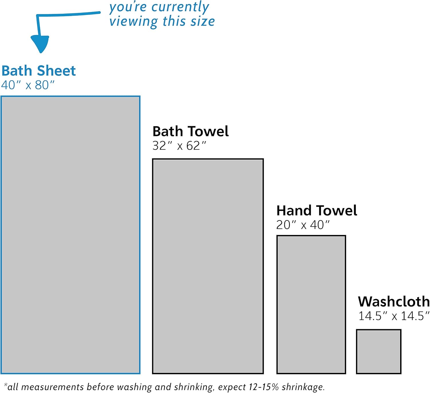 Premium Large Waffle Weave Bath Sheet 100% Natural Cotton – Generous Size Lightweight Ultra Absorbent Quick Drying Fade Resistant (Stone): Kitchen & Dining