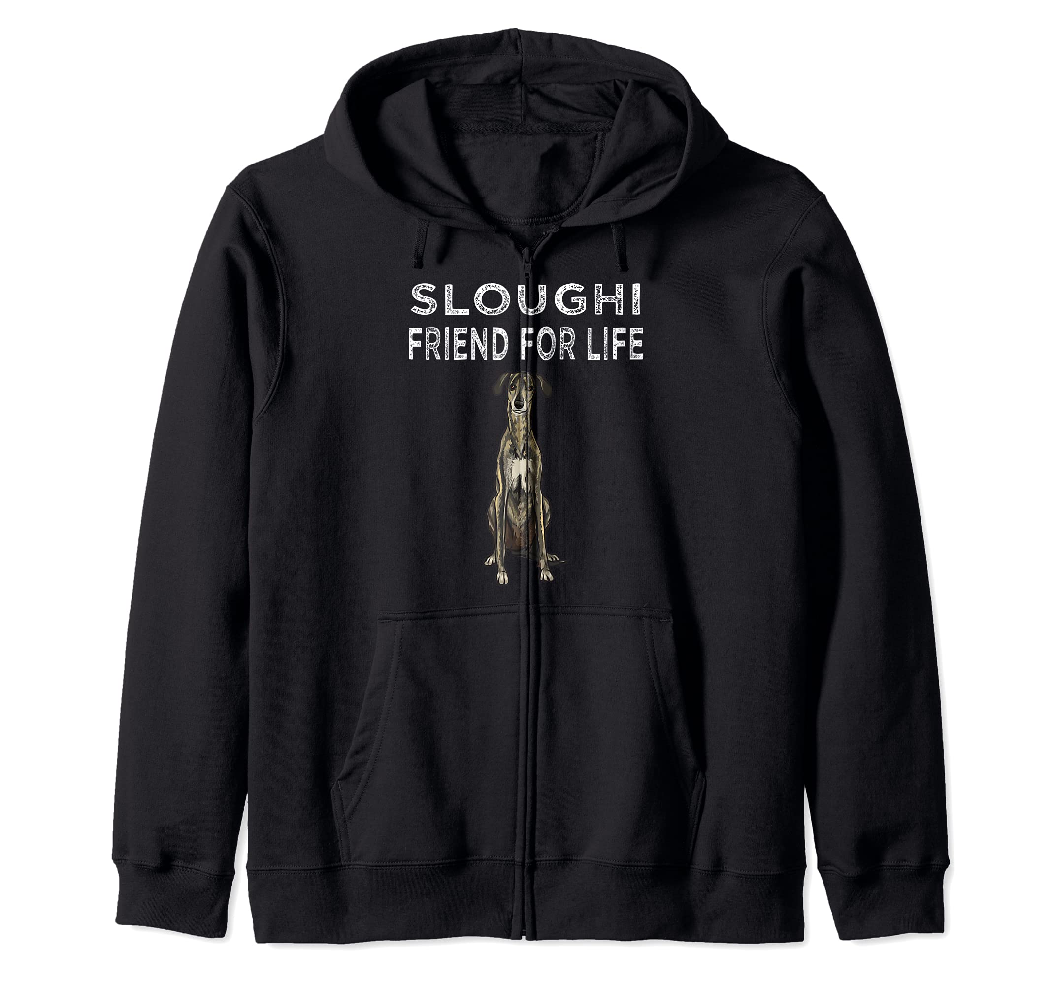Sloughi Friend For Life Dog Lover Friendship Zip Hoodie