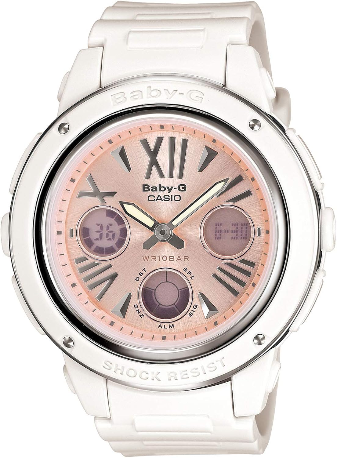 Amazon カシオ 腕時計 ベビージー Bga 152 7b2jf ホワイト レディース腕時計 腕時計 通販