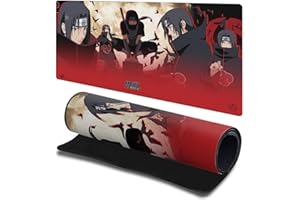Head Case Designs Officially Licensed Naruto Shippuden Itachi Graphic Art 23.62 x 11.81 x 0.12 inches (600 x 300 mm) - L Gaming Office Desk PC Keyboard Mouse Mat Pad