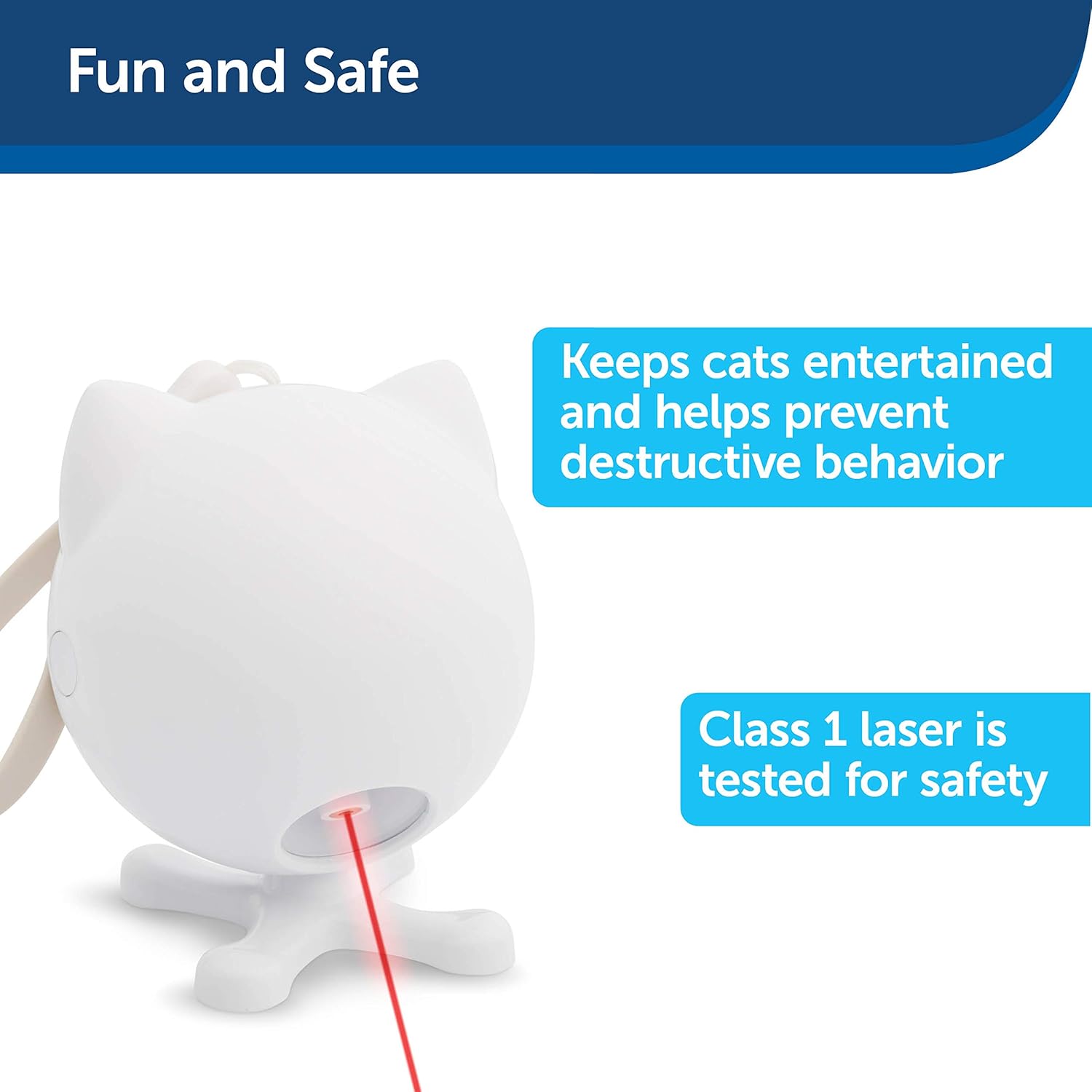 PetSafe Dancing Dot - Interactive Laser Cat Toy - 2 Play Modes - Works Great on Elevated Surfaces : Pet Supplies
