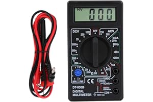Glomora DT 830D Digital Multimeter,Multifunctional Portable LCD Digital Multimeter Amp Volt Ohm Tester Voltmeter Ohmmeter Met