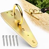 Gadgetzan Reusable Roof Anchor for Fall Protection, Gold-Plated Steel | Reusable Roof Safety Anchor: Gold-plated steel resists corrosion; installs on wood roof structures with included screws.