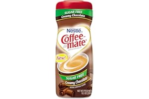 Sugar Free Creamy Chocolate Flavor Powdered Creamer, 10.2 oz, Sold as 2 Each by Coffee-mate