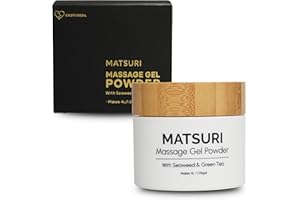 EROTICGEL Japanese Nuru Massage Gel Powder 40g | Formulated with Natural Seaweed & Green Tea | Made in Japan | Paraben, & Glycerine Free | Fragrance-Free | Makes 1.05 gal/ 4L | Vegan | Matsuri