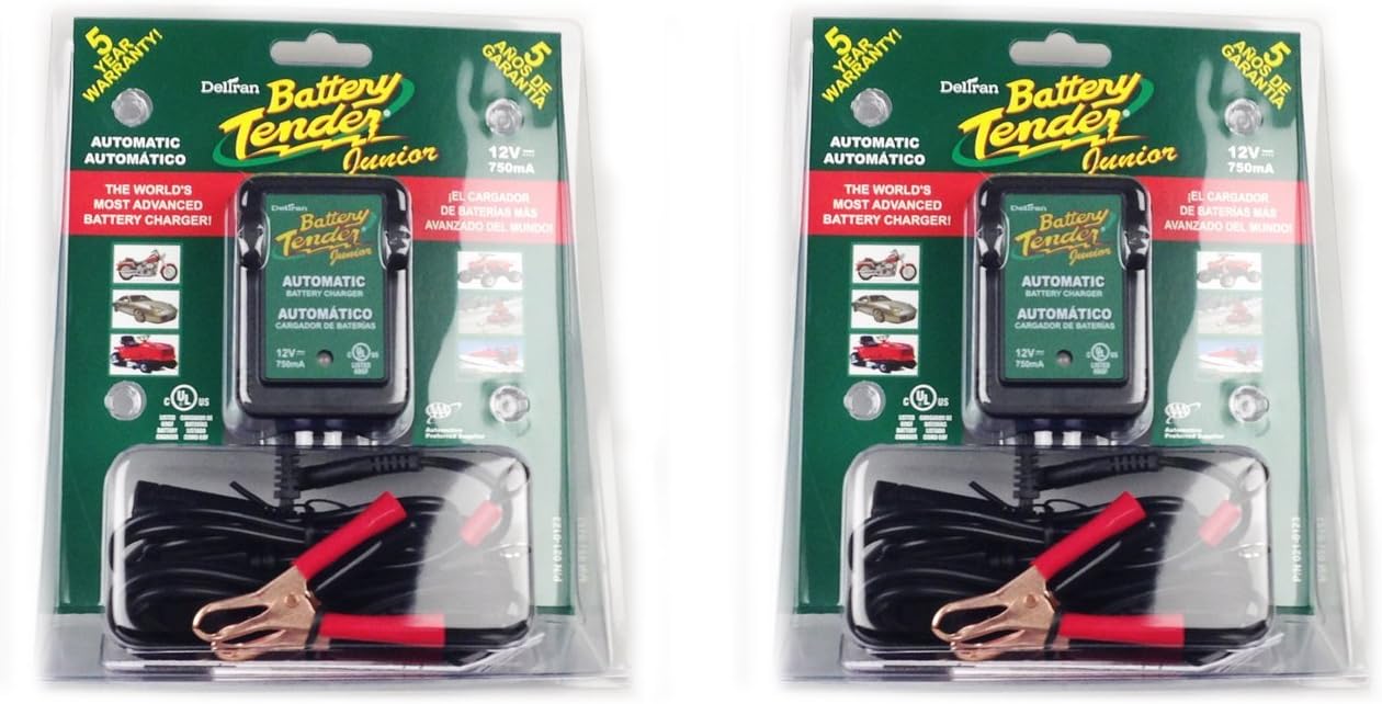 Deltran, 021-0123, Battery Tender Jr. Model # 021-0123 Maintainer Charger 12V 750mA (pack of 2)