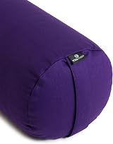 Yoga Studio Lotus Yoga Bolster Cushion | Organic Buckwheat | Purple view 5