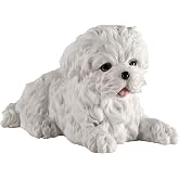 Veronese Design Maltese White Terrier Puppy Dog Animal Resin Figurine