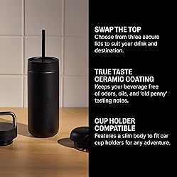 Fellow 16 oz Carter Bundle (3 in 1) Travel Mug with