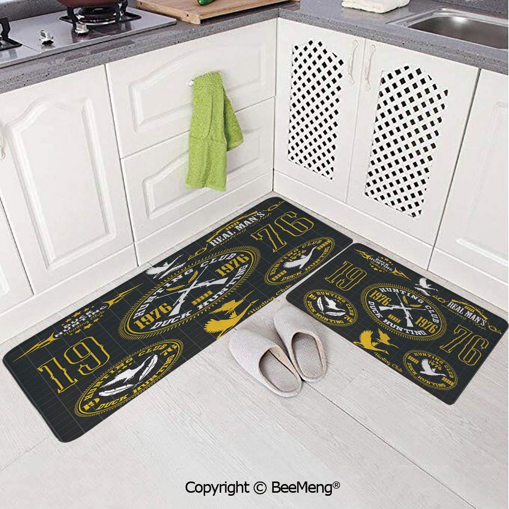 2 Piece Anti Skid Mat For Bathroom Rug Bathroom Decor Hunting