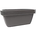 Amazon.com: Wash Basins – Rectangular Plastic Hospital Bedside Tub ...