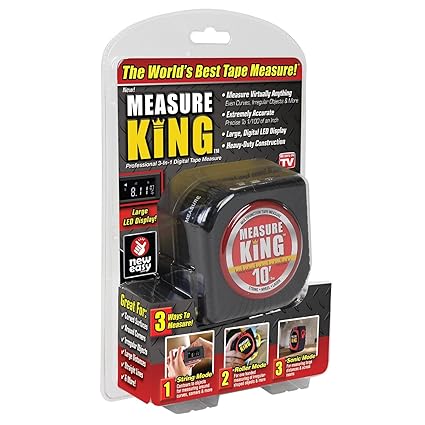 PH Artistic Measure King 3-in-1 Digital Tape Measure String Mode, Sonic Mode & Roller Mode As seen On Tv