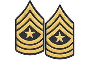 MEDALS OF AMERICA EST. 1976 Army Sergeant Major E9 SGM Cloth Rank for ASU Size Male