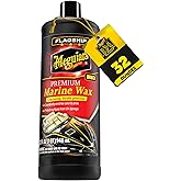 Meguiar's M6332 Flagship Premium Marine Wax, Easy to Use Boat Polish and Wax, Remove Scratches, Swirls, and Oxidation While L