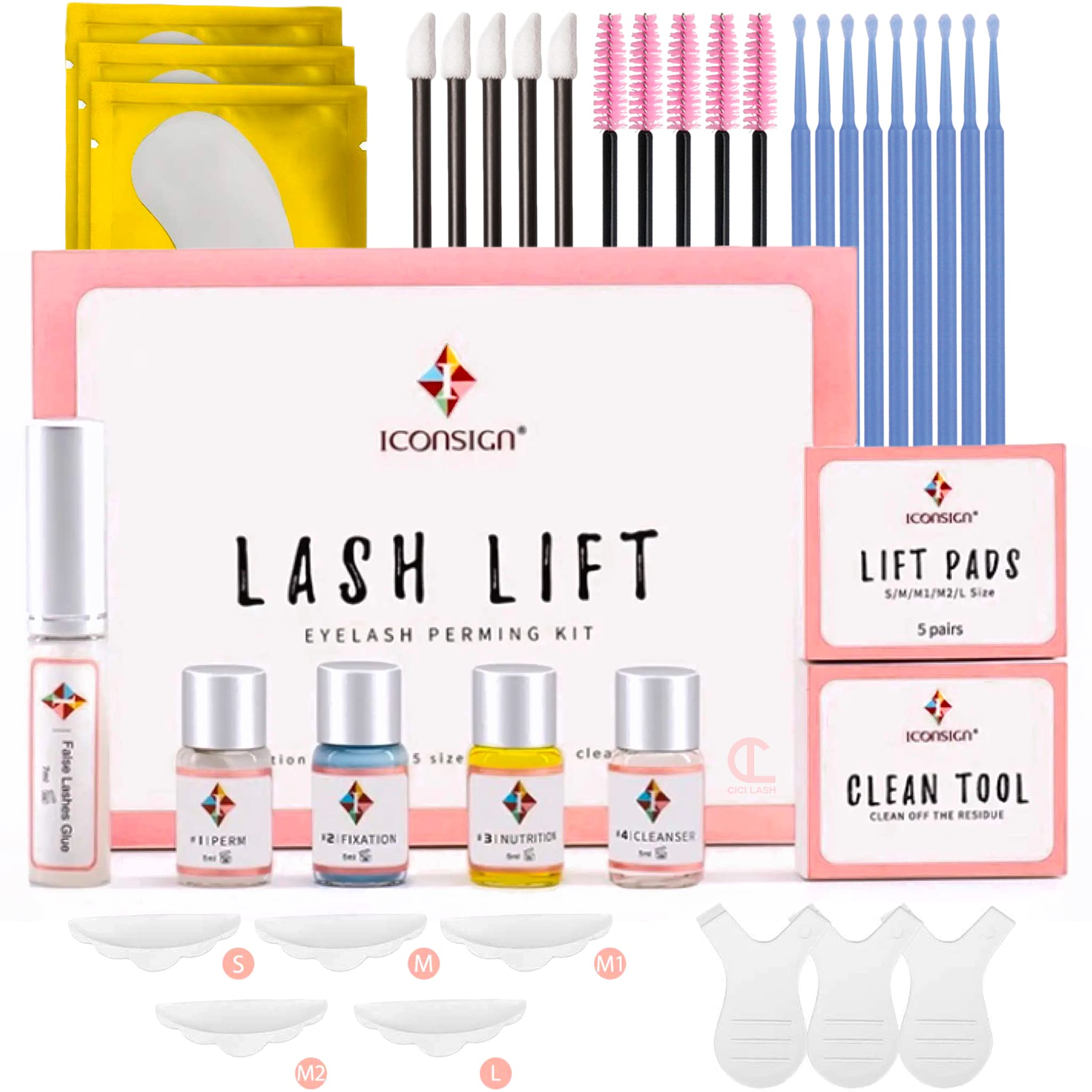 Lash Lift Kit | Professional Instant Perming, Lifting & Curling for Eyelashes | Semi-Permanent Salon & DIY Home Use | Includes Eye Shields, Pads, and Accessories