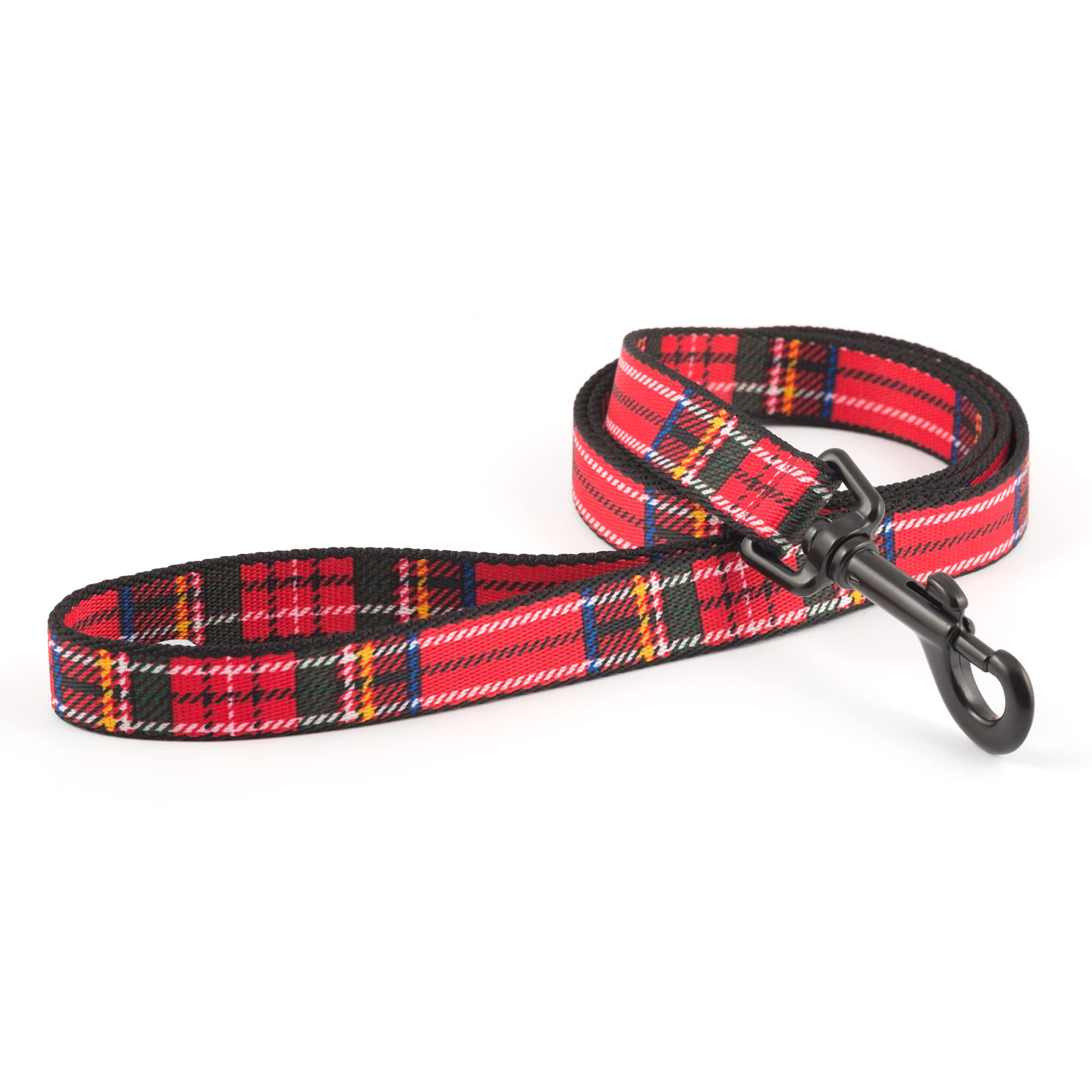 Ancol Nylon Tartan Lead Red (1 m x 19 mm)