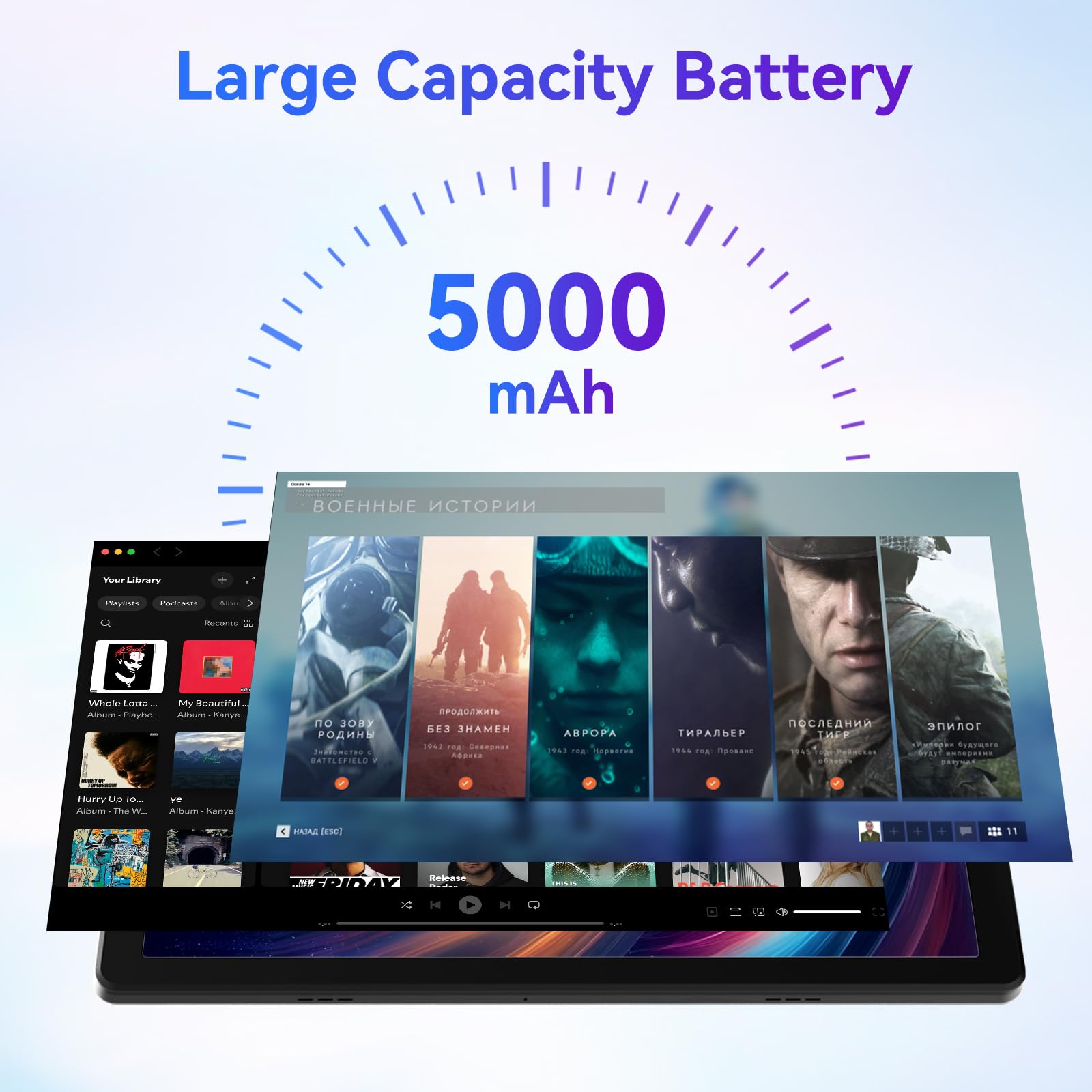 Tablet 10 Inch Android 15 OS GMS Certified Tablets PC 1.8 GHz 5-Core 16 (3+13) GB RAM 32 GB ROM 1 TB Expandable 1280x800 HD IPS Touch Screen 5000 mAh WiFi 6 Bluetooth 5.4 Dual Camera 2025 (Black)