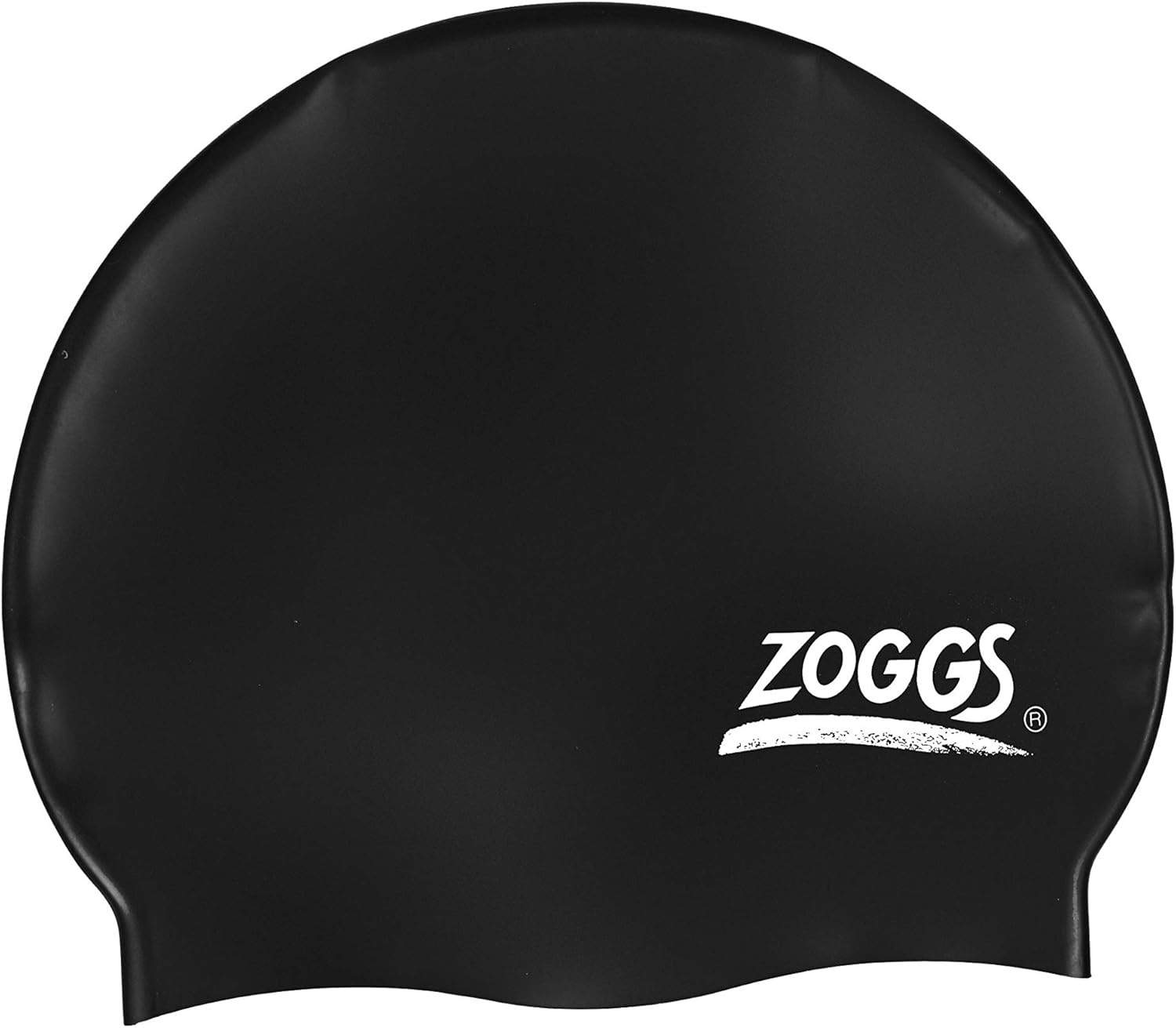 Zoggs Adult Silicone Swimming Cap with Embossed NonSlip Inner Surface