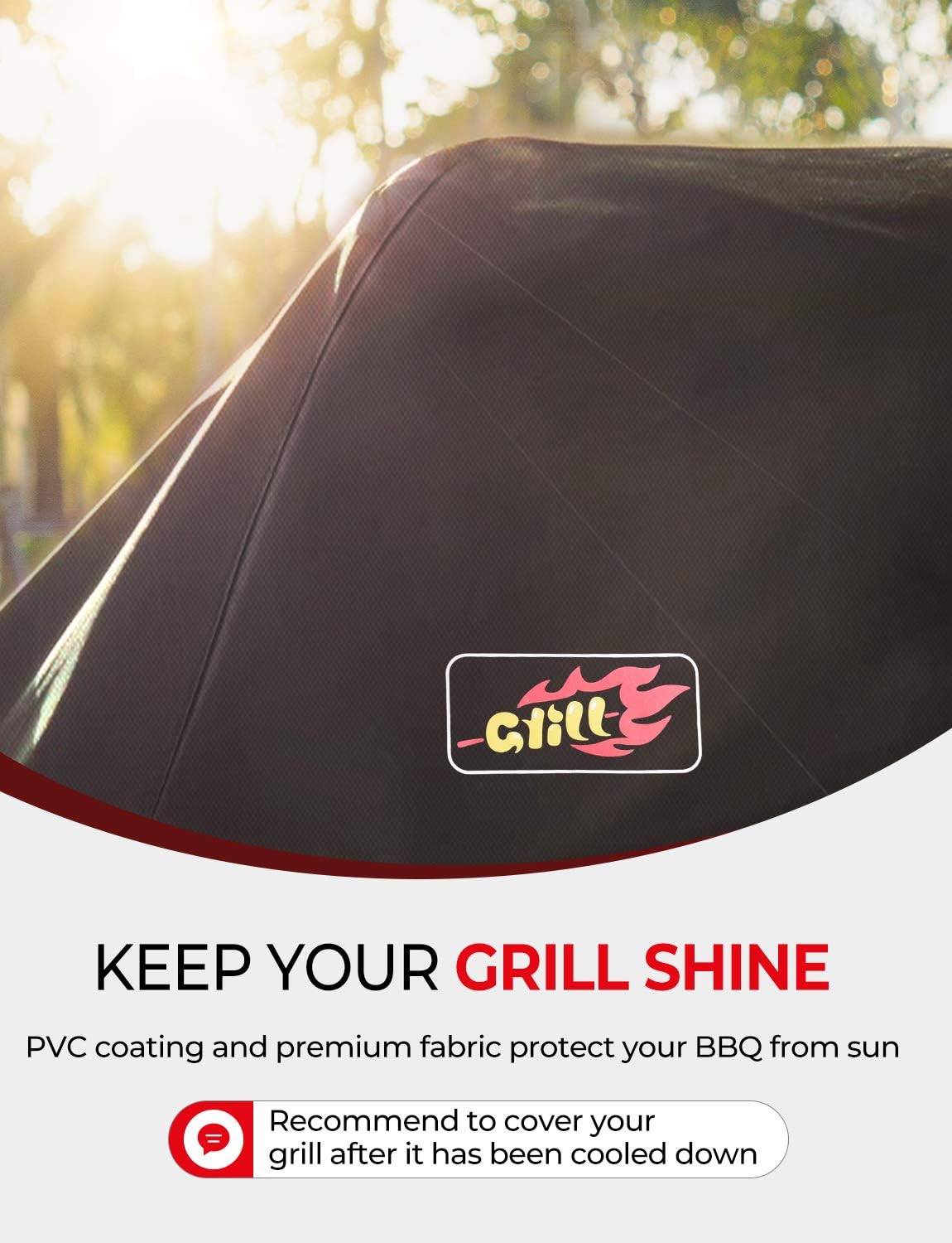 VicTsing Grill Cover, 58-Inch Waterproof BBQ Cover, 600D Heavy Duty Gas Grill Cover for weber, Brinkmann, Char Broil, Holland and Jenn Air(UV & Dust & Water Resistant, Weather Resistant, Rip Resistant) : Garden & Outdoor